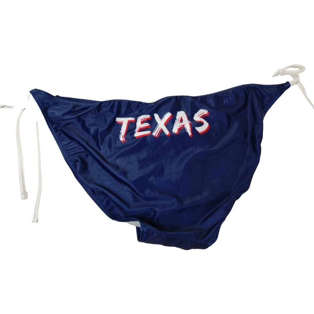 Creative Apparel Concepts Womens 2XL Texas Blue String Bikini Bottoms
